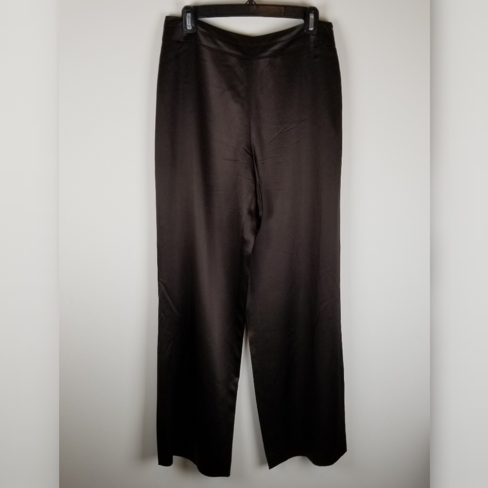 Talbots pure silk formal dress pants brown size 8